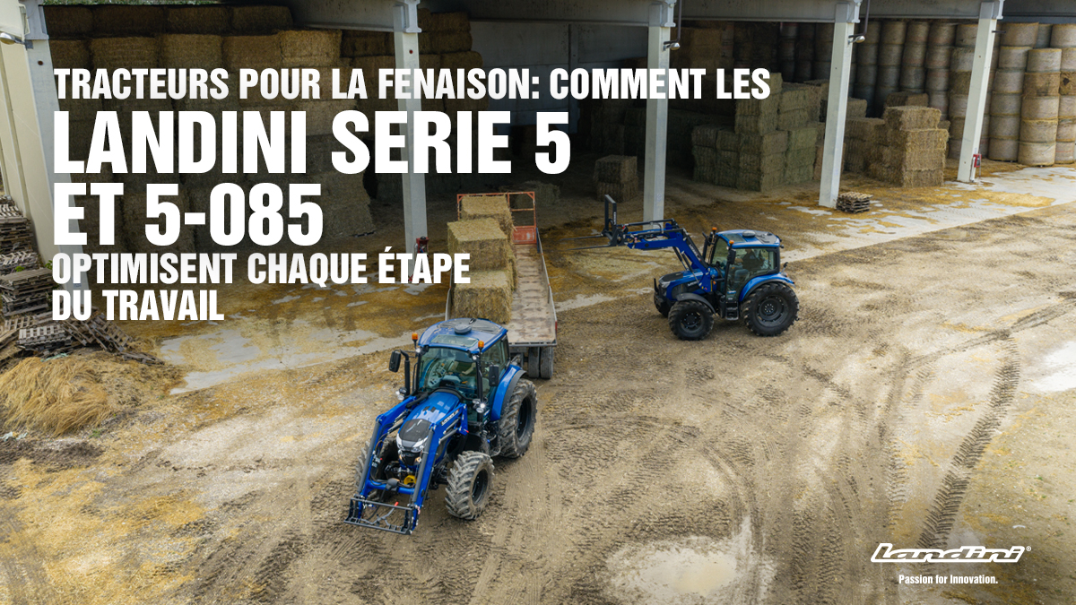 Tracteurs pour la fenaison : comment les Landini serie 5 et 5-085 optimisent chaque etape du travail